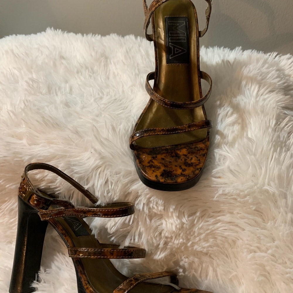 MIA- Brown Tortoise Heels